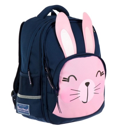 School backpack Bruno VisConti "My bunny!", 40 x 30 x 19 cm, ergonomic back, pencil case as a gift-1