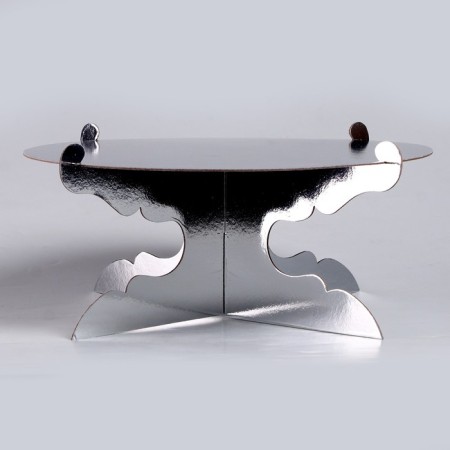 Cake stand, silver color-1