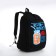 Young backpack from textiles on lightning, 3 pockets, black color