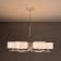 Suspended chandelier Citilux "Tilda" CL469170, 76x76x30 cm, 7x75W, E27, white color
