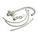Zein ZS 20101 kitchen mixer, with output for drinking water, stainless steel, satin