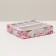 Box for 8 sweets + chocolate, with a window, peonies, 17.7 x 17.85 x 3.85 cm