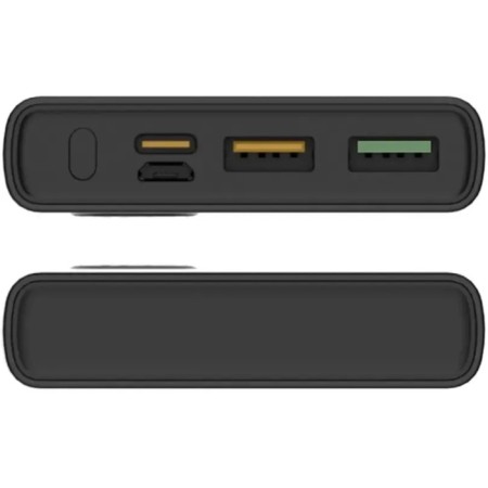 External Pero PB05, 10,000 mAh, 2 USB, 5 A, display, black-4