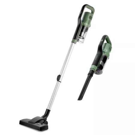 Vacuum cleaner KitFort KT-5237, vertical, 450 watts, 0.6 l, black and green