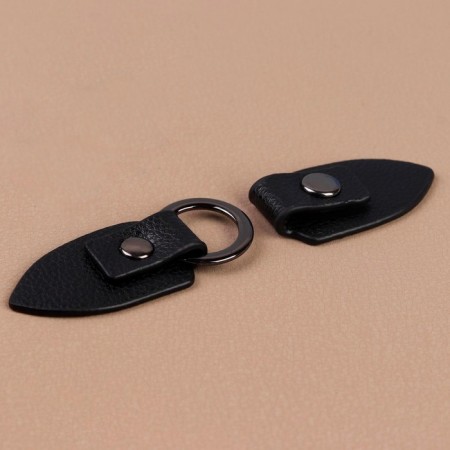 Cleaner fastener, with a button, 10.5 × 2.6 cm, 3 pcs, black color-2