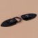 Cleaner fastener, with a button, 10.5 × 2.6 cm, 3 pcs, black color