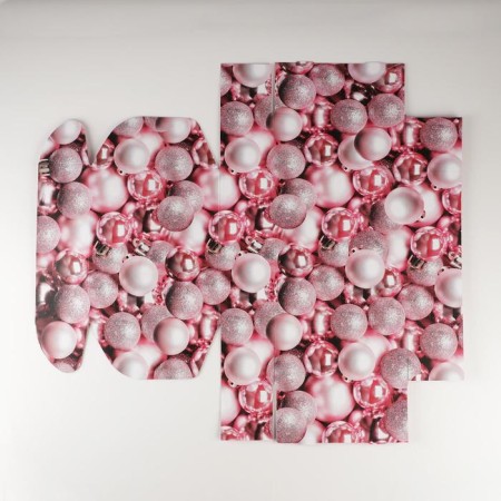Folding box "Pink New Year", 27 x 21 x 9 cm, New Year-5