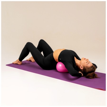 Yoga ball, 25 cm, 100 g, pink color-4