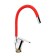 Accoona A4844N kitchen mixer, single -leaf, silicone spout, silumin, red/chrome