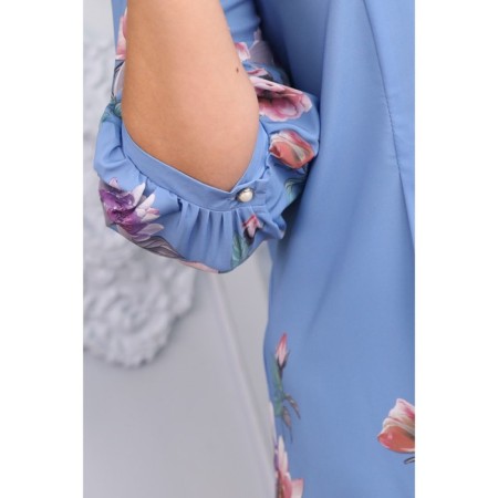 Female shirt, size 54, blue color-10
