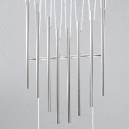 Wind music wood, metal "Month with a star" 9 tubes 54x13 cm-2