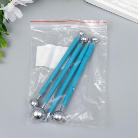 A set of tools for giving the form to Foamiran 4 pcs 14x7 cm-3