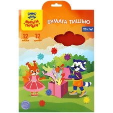 Causage Paper A4 (silk), 12 colors, 12 sheets, multi-pulti, 