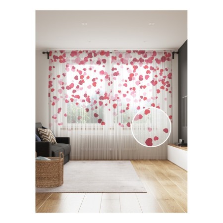 Photo "Rain of hearts", size 145x265 cm, 2 pcs