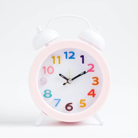 Clock - alarm clock "Harmony", discrete move, dial d -10 cm, 14 x 12.5 cm, aa-1