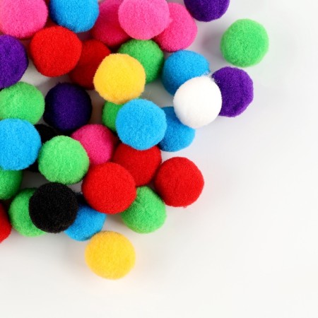A set of parts for the decor "bombs", 80 pcs., Size 1 pc. - 2 cm, color mix-1