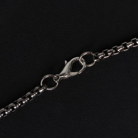 Pompeii pendant pendant, blue color in black silver, 70 cm-2