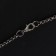 Pompeii pendant pendant, blue color in black silver, 70 cm