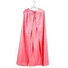Carnival cloak for children, pink plush, length 90 cm