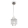 Suspended lamp 40W, 1HE14, 2.6x1.5x1.5 cm, nickel