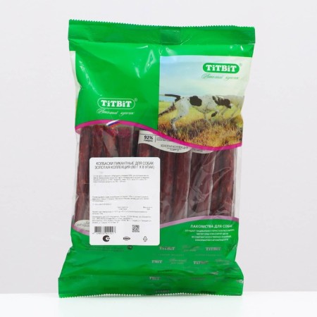 Titbit delicacy Golden collection for dogs "Piquant sausages" 80 g x 8 pack