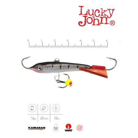 Balancir Lucky John Classic 6, 6 cm, 18 g, color 12hrt-1