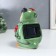 Souvenir Ceramics Light "Green Filin with Flower" from the solar battery 13.5x9.5 cm