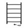 Electric towel Indigo ARC, 600x400 mm, hidden installation, black