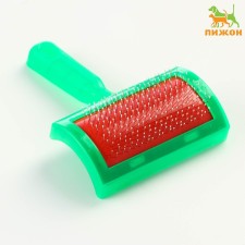 Pucodserka semicircular medium with drops, 10 x 13 cm, green