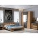 Bedside table Sorento, 500x366x346, oak craft/concrete dark