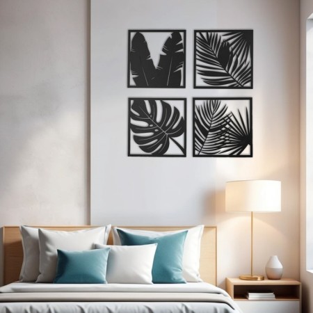 Nast -wall decor, a panel for an interior of wood "leaves", 4 modules 31 x 31 cm-2