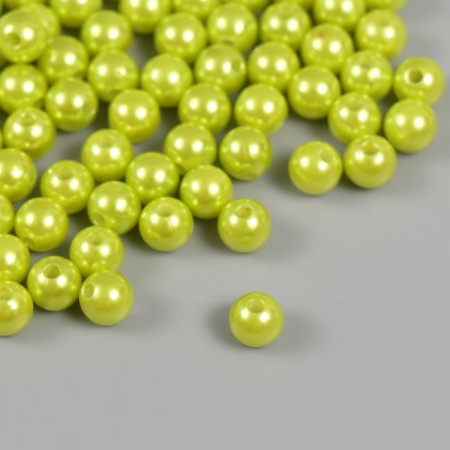 Set of beads "Pearls" d 8 mm, 250 grams, light green-1