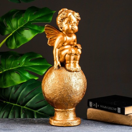 Figure "Elfin on the Ball" bronze 18x18x40cm