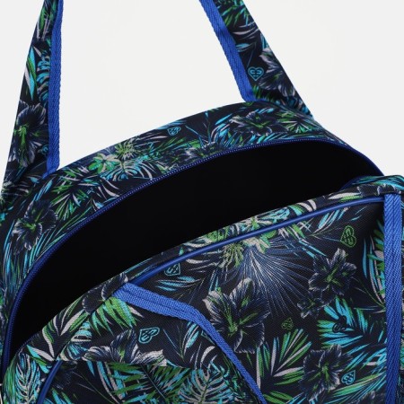 Road bag with lightning, green/blue color-2