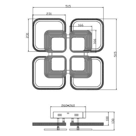 Ceiling lamp Samia LEDX160W-6