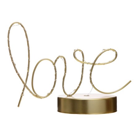 Nightlight "Love" LED from batteries 3haa gold 9.5x23x17.5 cm Risalux-7