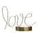 Nightlight "Love" LED from batteries 3haa gold 9.5x23x17.5 cm Risalux