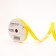 Plastic tape "Bright matte", 1.2cm x 45m, yellow
