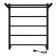 Electric towel Indigo Line, 600x400 mm, hidden installation, black