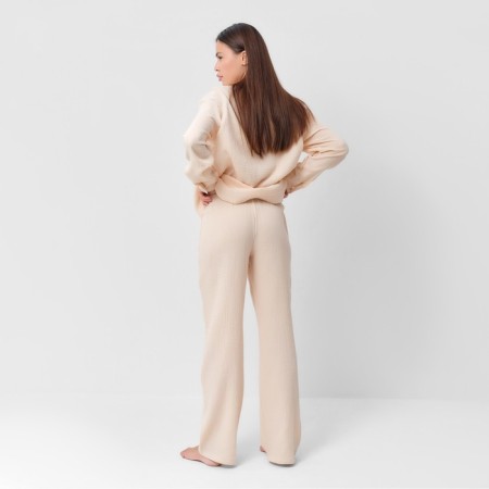 Комплект женский (рубашка, брюки) KAFTAN "Basic" р. 48-50, молочный-4