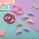Hair set "Bead" (4 elastic bands, 6 crabs) corners, 2 cm, mix