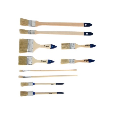 A set of tundra brushes, flat, round, radiator, for oil paint, 10 pcs.-1
