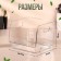 Organizer for storage, with handles, 1 section, 16.5 × 15 × 13 cm, the color is transparent