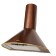 Exto Elikor "Epsilon" 50p-430-p3l, fireplace, 430 m3/h, 3 speeds, 50 cm, copper/gold.