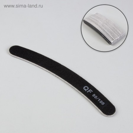 File-melon, abrasiveness 80/100, 18 cm, packing 20 pcs, black color-1