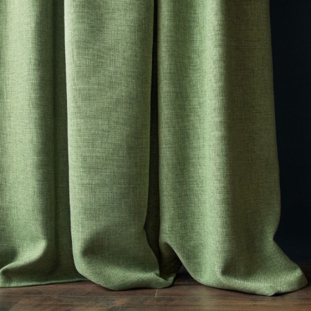 Set of curtains "Jerry", size 200 x 270 cm - 2 pcs, grab - 2 pcs cm, green color-2