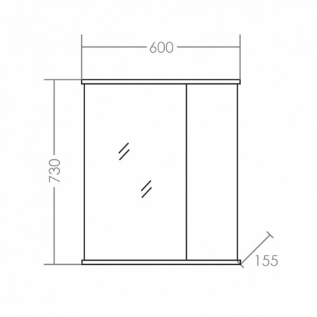 Santa Santa mirror "Prima-600", universal-2