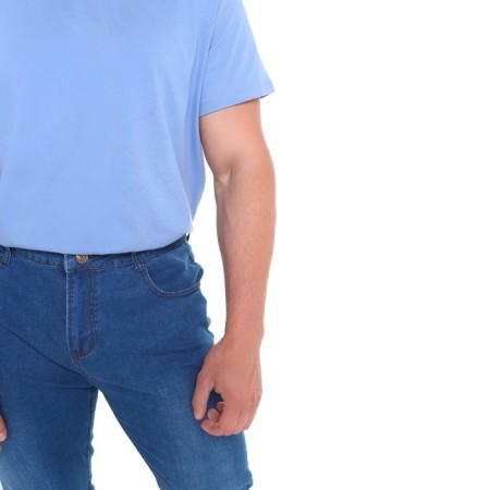 Male jeans, blue color, size 31 (46-48)-2