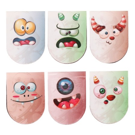 Magnetic bookmarks 6 pieces "Montstrika"-1