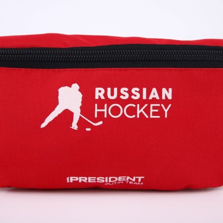 Bag on the belt "Putin Team", 32 x 8 x 15 cm, lightning department, red-4